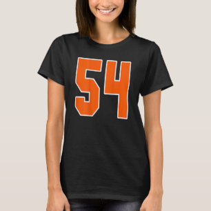 Zurück Print Orange Sportblock Nr. 54 für Sport T-Shirt