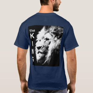 Zurück Print The King Modern Pop Art Lion Head Men T-Shirt