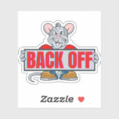 Zurück, Rattenfink Aufkleber (Blatt)