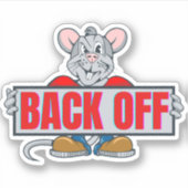 Zurück, Rattenfink Aufkleber (Vorderseite)