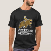 Zurück reitener Bär T-Shirt (Vorderseite)