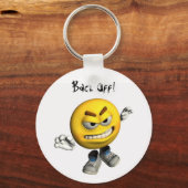 Zurück! Schlüsselanhänger (Vorderseite)