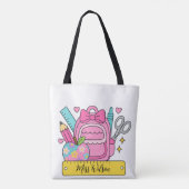 zurück Schule Regenbogen Lehrer Leben Tasche (Rückseite)