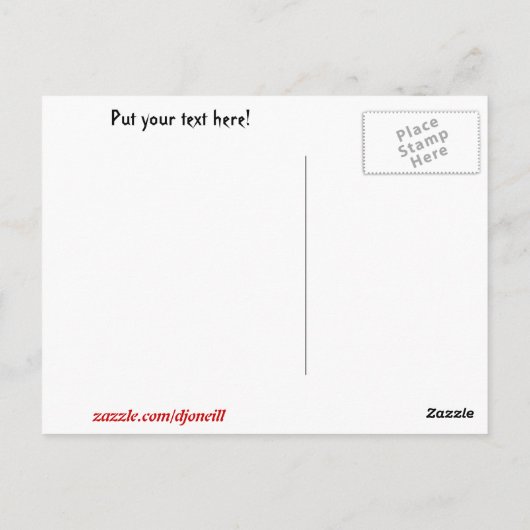 Zurück Schwarze Katze und Vollmond Postkarte (Rückseite)