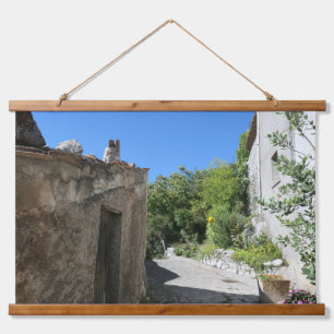Zurück Straße in Rotonda Basilicata Wandteppich Mit Holzrahmen