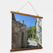 Zurück Straße in Rotonda Basilicata Wandteppich Mit Holzrahmen (Gewinkelt)