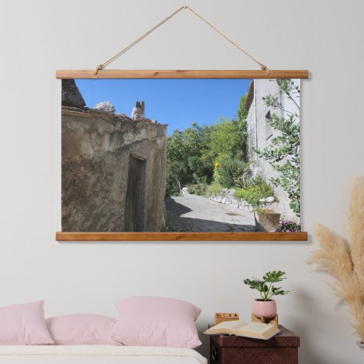 Zurück Straße in Rotonda Basilicata Wandteppich Mit Holzrahmen (Schlafzimmer)