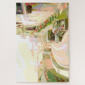 Zurück Straße Italien Digitaler Impressionist Pop  Puzzle (Vertikal)