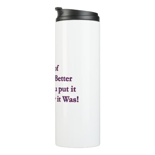 Zurück Thermosbecher (Nach rechts gedreht)