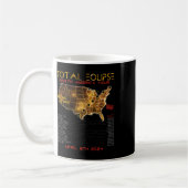 Zurück) Total Solar Eclipse 2024 North America Tou Kaffeetasse (Links)
