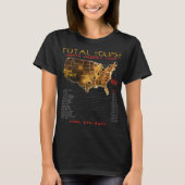 Zurück) Total Solar Eclipse 2024 North America Tou T-Shirt (Vorderseite)