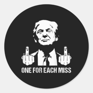 (zurück) Trump eins für jede Frau Trump Shirt Abst Runder Aufkleber
