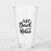 Zurück und Entspannen Glas (Vorderseite)