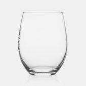 Zurück und Entspannen Weinglas Ohne Stiel (Links)