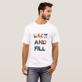 Zurück und Füllen T-Shirt (Vorne ganz)
