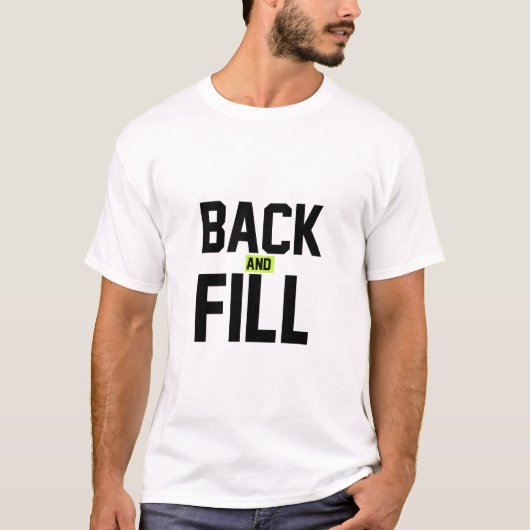 Zurück und Füllen T-Shirt (Vorderseite)