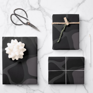 Zurück- und Grauschleifpapier Geschenkpapier Set