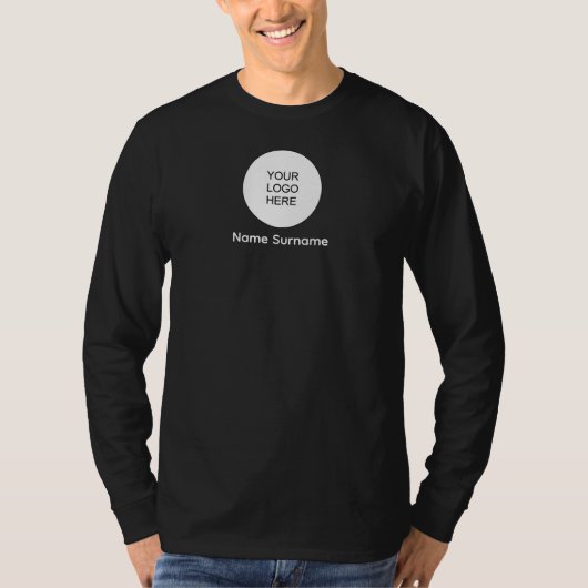 Zurück und Vorderseite Design Ihre Firmenlogos T-Shirt (Vorderseite)