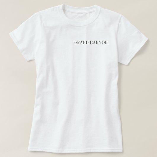 Zurück und vorne wanderte ich durch den großen Can T-Shirt (Design vorne)