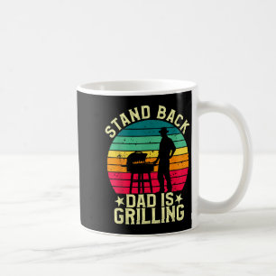 Zurück Vater Grillen Grillen T Fleisch Rauch Grill Kaffeetasse
