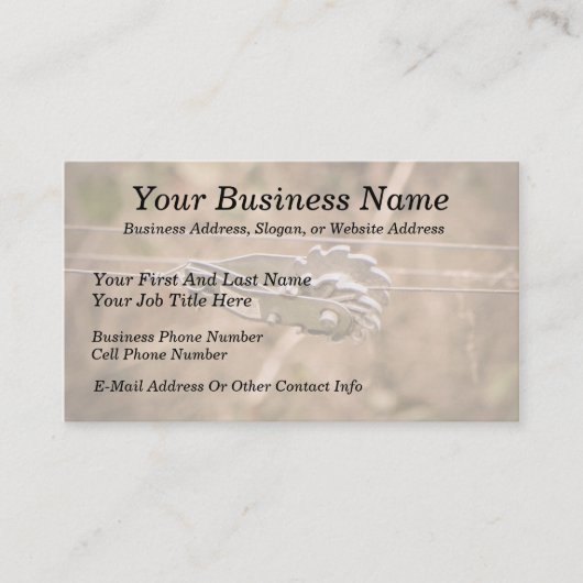 Zurück vierzig visitenkarte (Vorderseite)