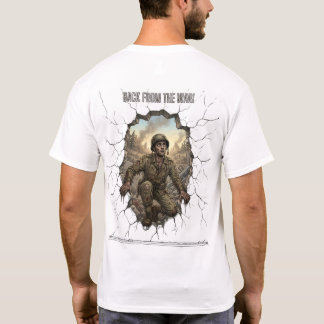 Zurück vom Krieg Soldat Doppelbelichtung Natur T T-Shirt