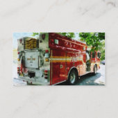 Zurück vom Löschfahrzeug Visitenkarte (Rückseite)