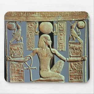 Zurück von einem Stuhl vom Grab von Tutankhamun Mousepad