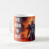 ZURÜCK VON HELL-DESIGN KAFFEETASSE (Vorderseite Links)