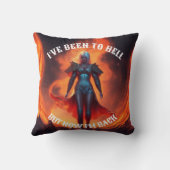 ZURÜCK VON HELL-DESIGN KISSEN (Rückseite)