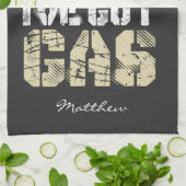 Zurück weg habe ich Gas Ice Road Tanker Got Geschirrtuch (Gefaltet)