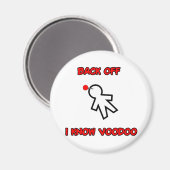 Zurück weg kenne ich den Voodoo-Puppenzauber Haiti Magnet (Vorderseite/Rückseite)