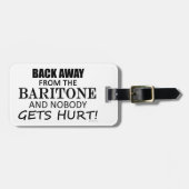 Zurück weg vom Baritone-Gepäckanhänger Gepäckanhänger (Vorderseite horizontal)