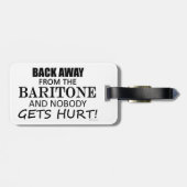 Zurück weg vom Baritone-Gepäckanhänger Gepäckanhänger (Rückseite horizontal)