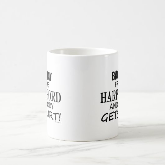 Zurück weg vom Cembalo Kaffeetasse (Mittel)