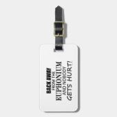 Zurück weg vom Euphonium Gepäckanhänger (Vorderseite vertikal)