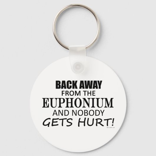 Zurück weg vom Euphonium Schlüsselanhänger (Vorderseite)