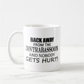Zurück weg vom Kontrabasbald Kaffeetasse (Links)