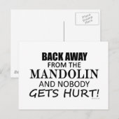 Zurück weg vom Mandolin Postkarte (Vorne/Hinten)