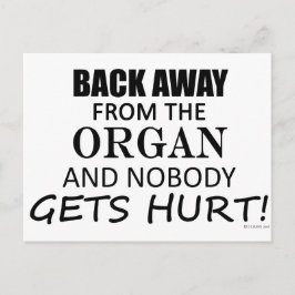 Zurück weg vom Organ Postkarte