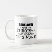 Zurück weg vom Theorbo Kaffeetasse (Links)