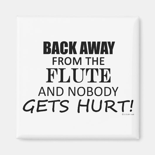 Zurück weg von der Flute Magnet (Vorne)