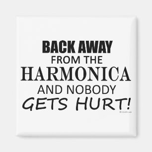 Zurück weg von der Harmonika Magnet