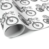 Zurück Weiß und Mountainbike Schlange Geschenkpapier (Rolleneckpunkt)