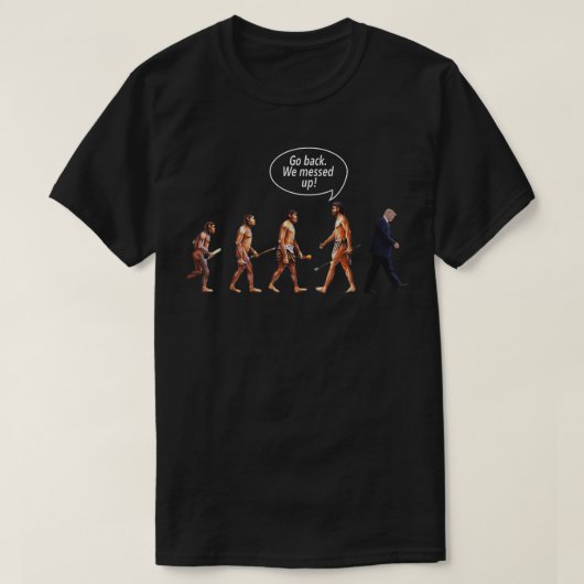Zurück, wir haben Trump-Evolution in sonnenpolitis T-Shirt (Design vorne)