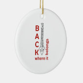 ZURÜCK, WO ES GEHÖRT KERAMIKORNAMENT (Rechts)