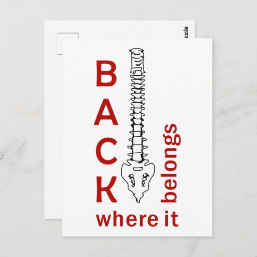 Zurück, wo es hingehört postkarte (Vorne/Hinten)