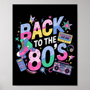 Zurück zu 80er 1980er Vintage Achtziger Retro Gebu Poster
