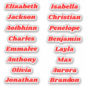 Zurück zu benutzerdefinierten Aufklebern für mehre Aufkleber (Vorderseite)