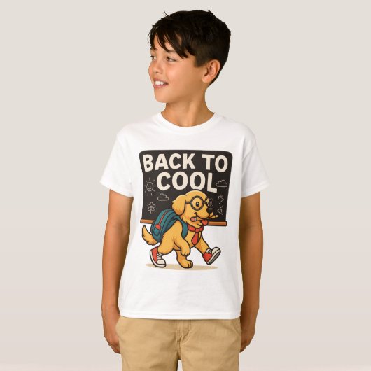 Zurück zu Cool - Golden Retriever Student T - Shir T-Shirt (Vorne ganz)
